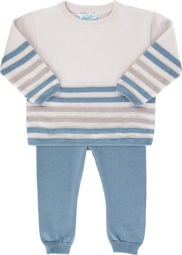 Feltman Brothers Stripe Cotton Sweater & Pants Set | Nordstrom | Nordstrom