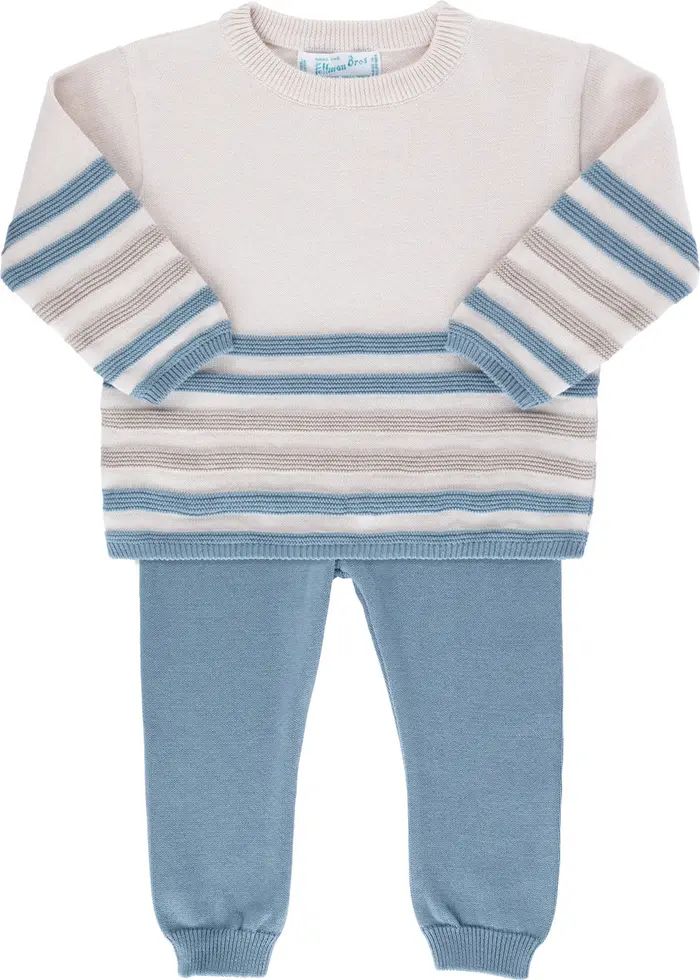 Feltman Brothers Stripe Cotton Sweater & Pants Set | Nordstrom | Nordstrom