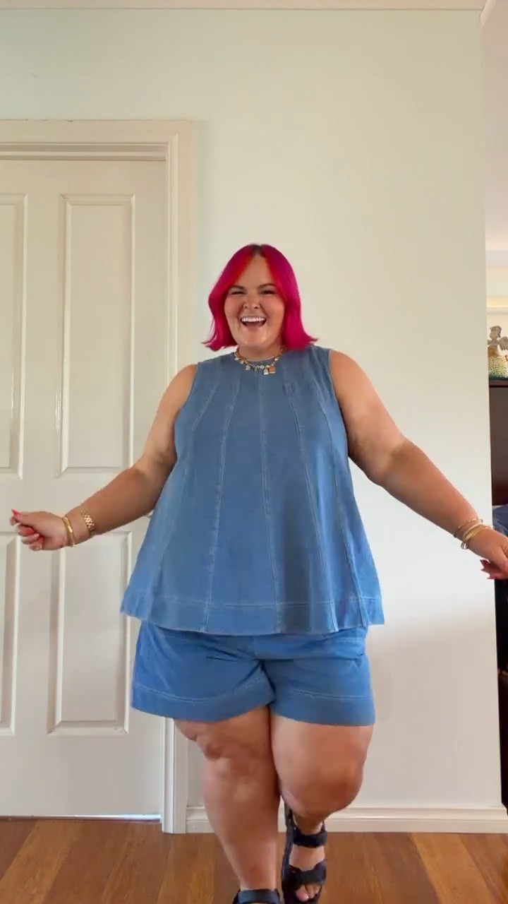 Canadian tuxedo but make it summer ☀️ 

#ootd #decjuba #plussizestyle #curvystyle #plussizefashion