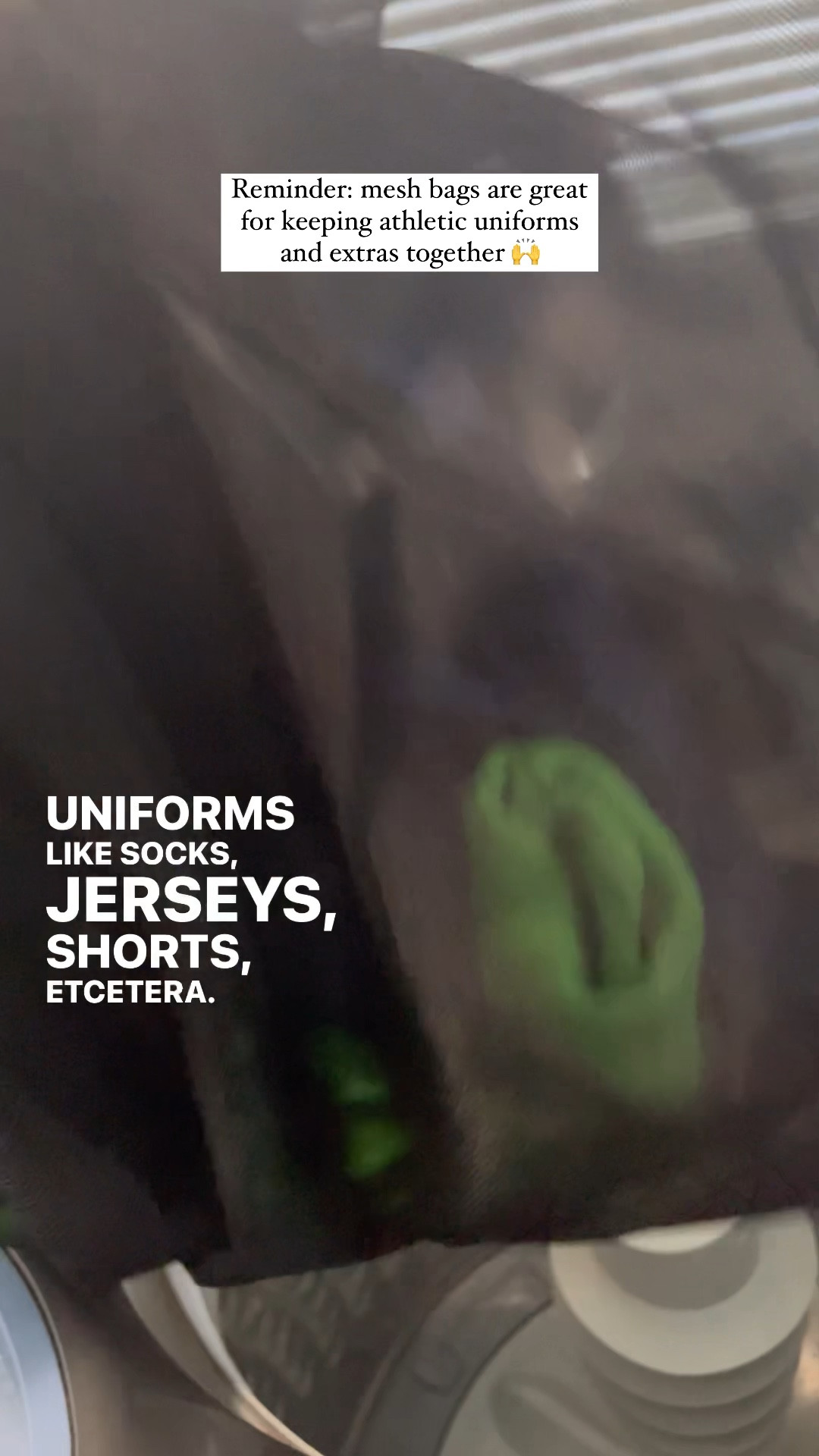 Mesh laundry bags keep items together in the wash - no more lost socks, uniform pieces, or extras. We use these bags in both the washer and dryer for kids uniforms and socks. 

#LTKSeasonal #LTKfamily #LTKkids