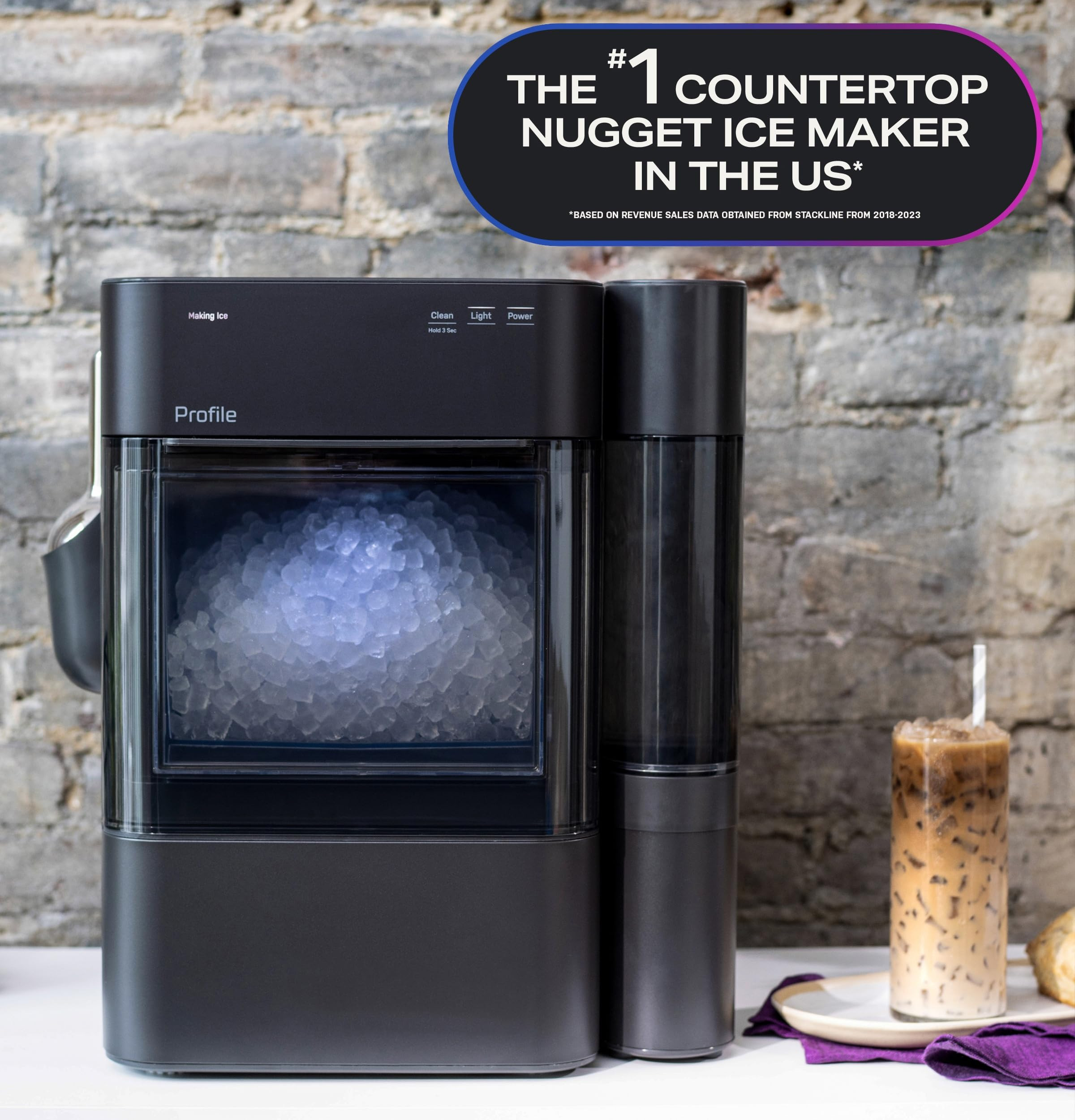 GE Profile Opal 2.0 Ultra Nugget Ice Maker with Side Tank and Scale Inhibiting Filter, Scoop Incl... | Amazon (US)