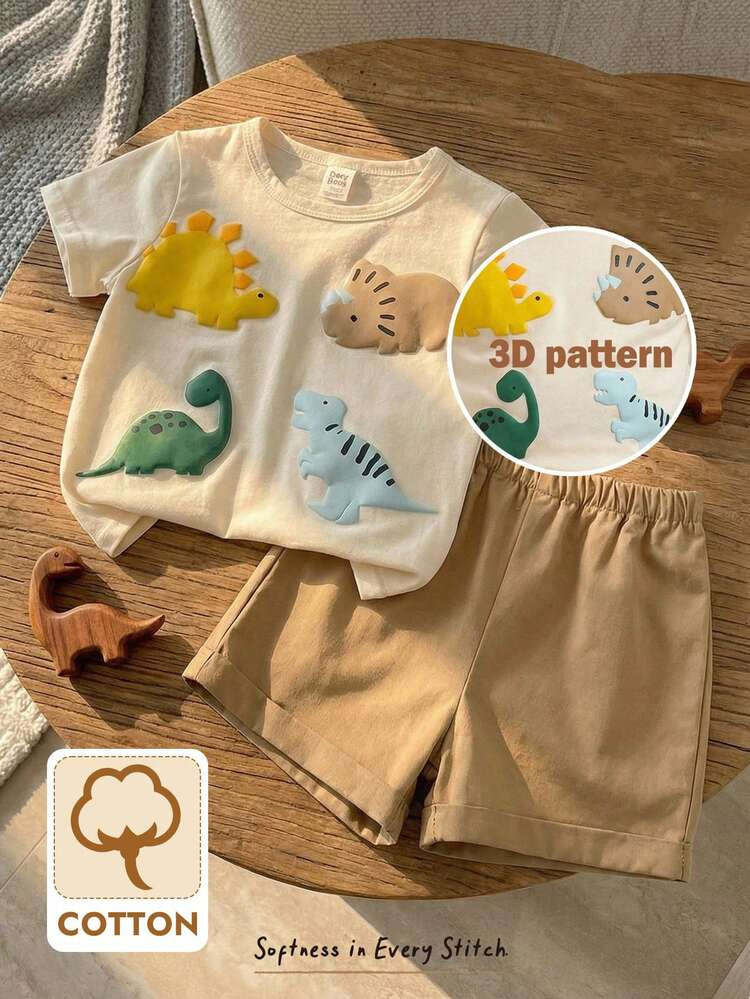 Dinosaurs two pieces set  | SHEIN
