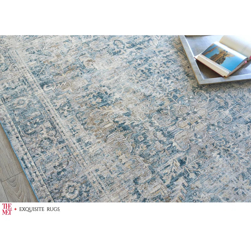 Antique Loom Blue Area Rug | Wayfair North America