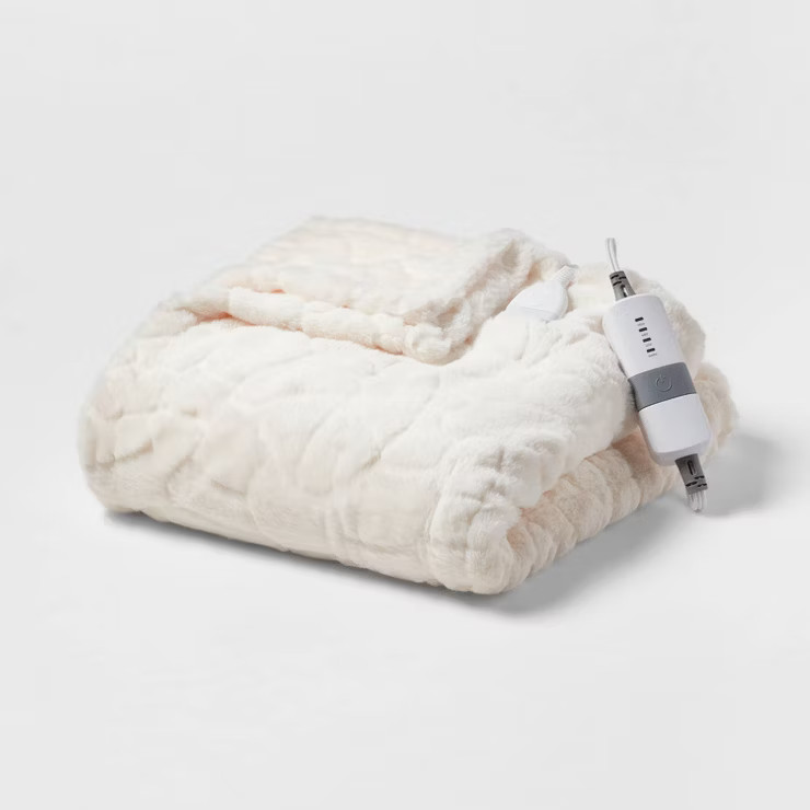 Faux Fur Electric Throw Blanket - Threshold™ | Target