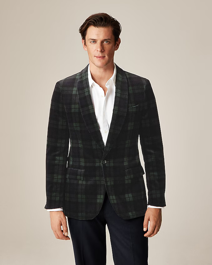 Shawl-collar dinner jacket in velvet | J. Crew US