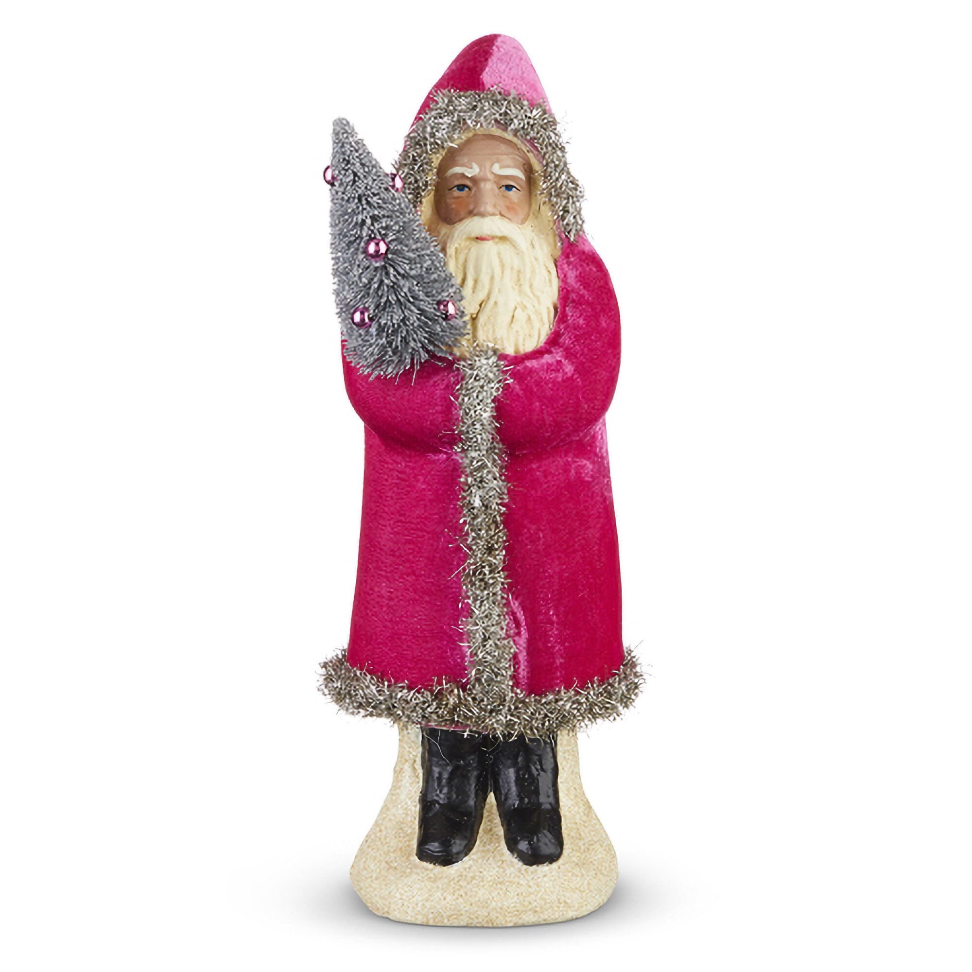 RAZ Imports Collected Christmas 12" Pink Velvet Santa | Amazon (US)