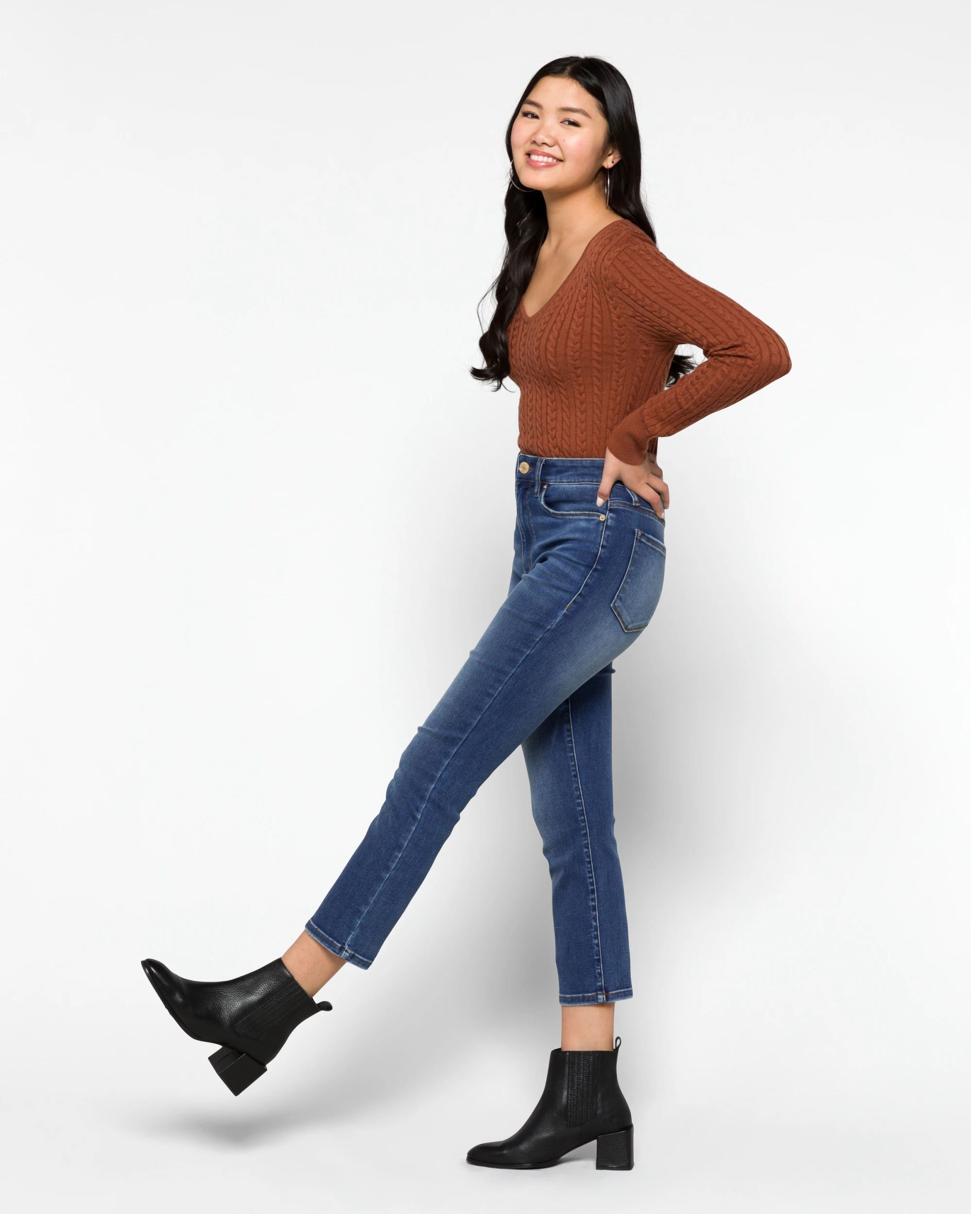 Paisley High Rise Ankle Straight Jean | Stitch Fix