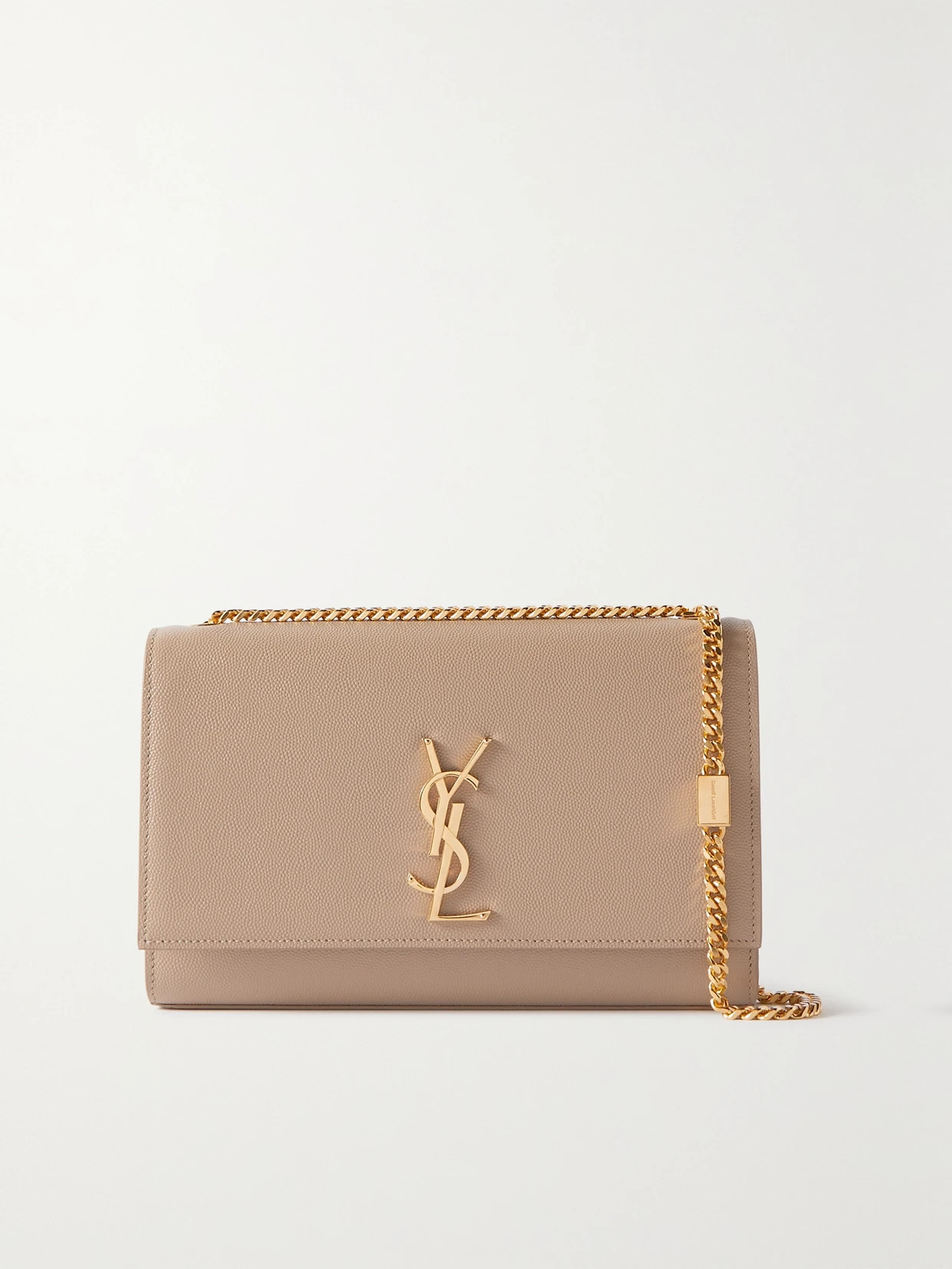SAINT LAURENT - Kate Medium Embossed-leather Shoulder Bag - Neutrals | NET-A-PORTER (US)