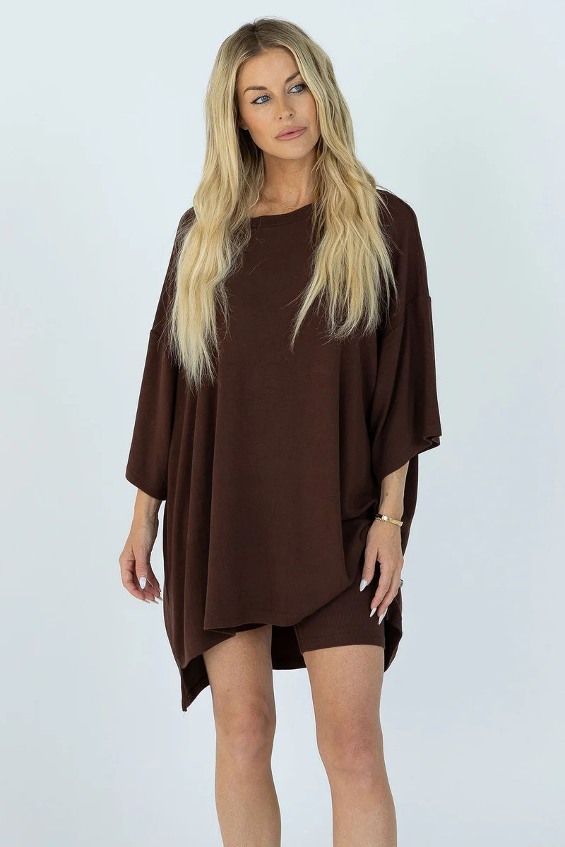 All Weekend Long Set Brown | The Foxy Kind