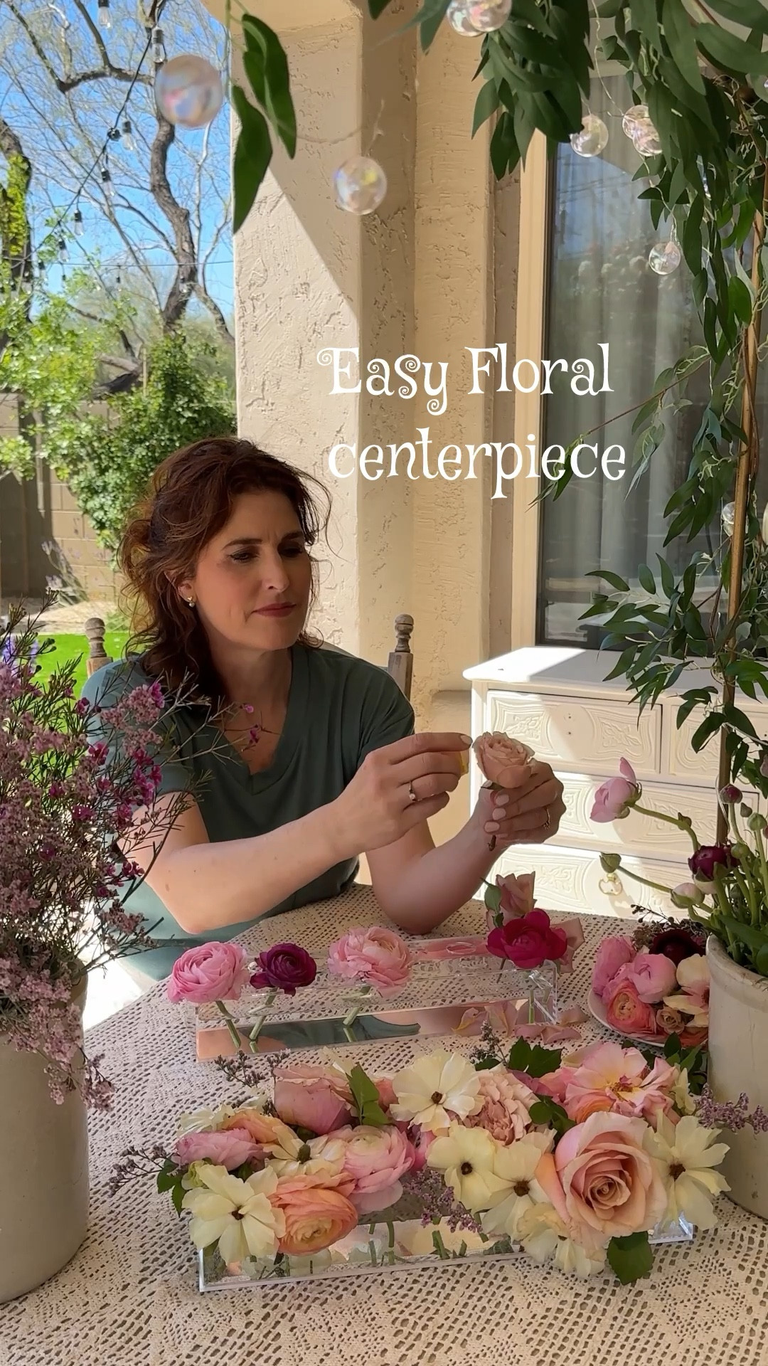 This acrylic vase is great for easy floral arrangements, due to the various holes on top. Just clip your flower stems pretty short and tuck them into the holes. 

These vases come in various shapes & sizes. I’ve listed some options in the “similar” section. And the ones I used are in the “exact” section. 

Flower vase, easy flower arrangement, vase, floral centerpiece 

#LTKHome