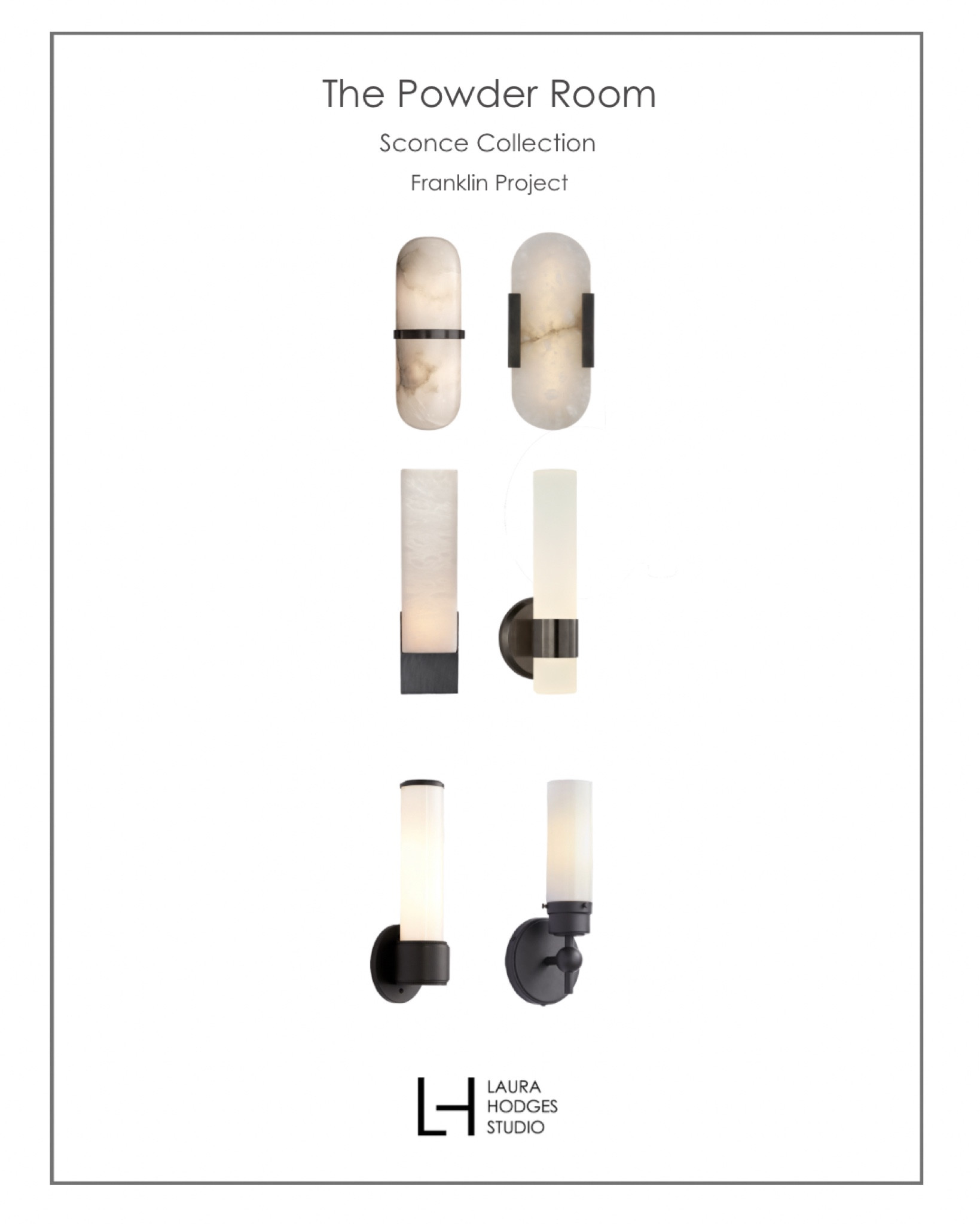 Beautiful sconces with matte black details  