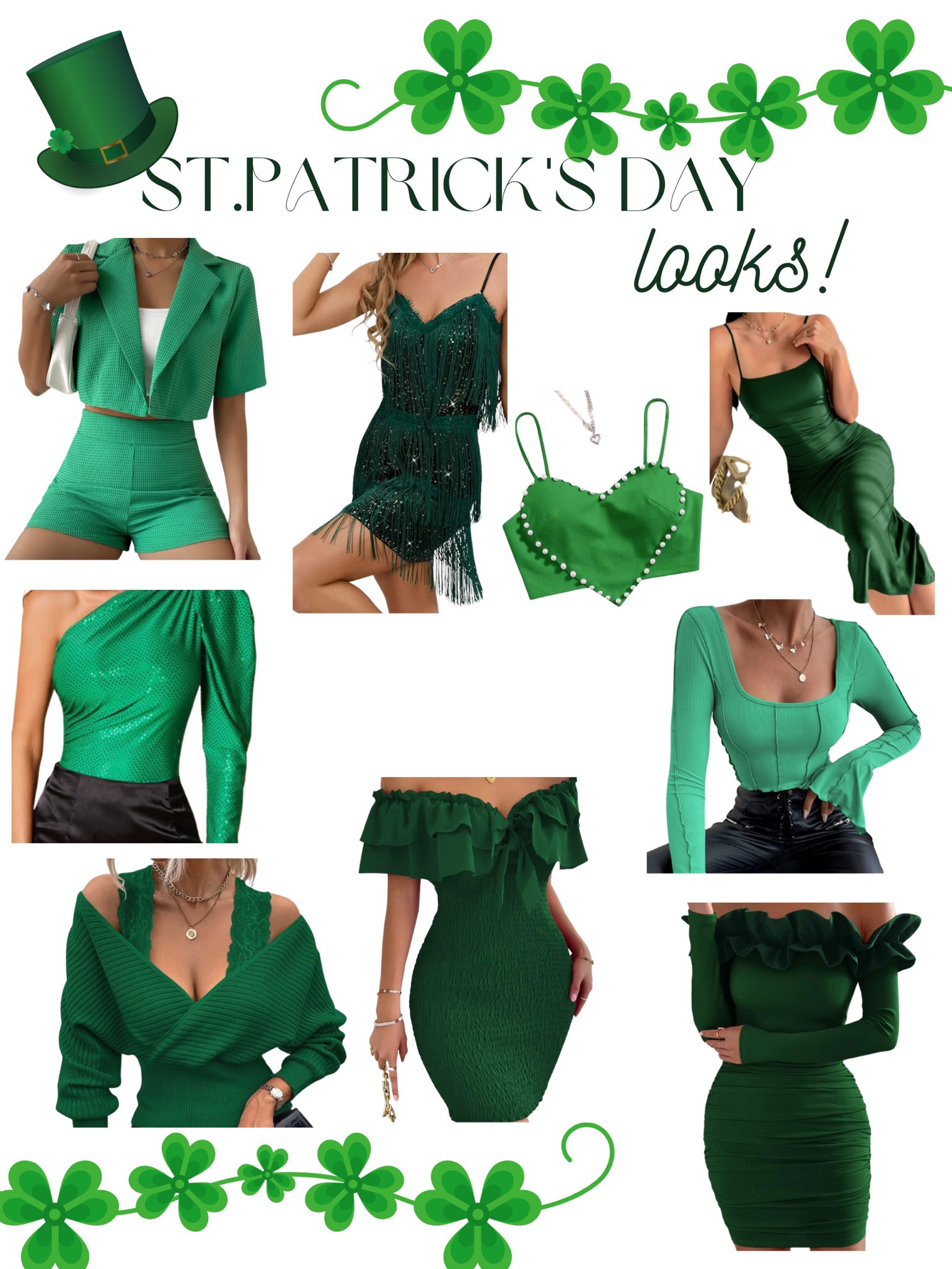 St Patrick’s day outfits 🍀 st Patrick’s day looks, st Patrick’s day dresses, st Patrick’s day tops, st paddy’s day outfits 

#LTKU #LTKSeasonal #LTKunder50