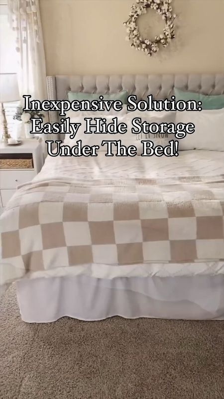 I really hate seeing the stuff we store under the bed! 🫣❌

Do you have a hard time hiding the junk you store under the bed like me? 

I’ve found a game changer - a simple bed skirt and it’s less than $12! 

Now, this is not your mother’s bed skirt. I remember really ruffled and floofy bed skirts when I was a kid. So grateful to have found a simple and chic one that compliments my bedroom nicely. 

This tiny addition from Amazon has successfully hidden my adjustable bed frame, giving my bedroom a refined look. 

Complete your bedroom’s look with our checkered throw blanket, euro pillows, boho bedding, and a plush, tufted headboard. 

Interior inspo | bedroom | bedroom decor | Amazon finds | bedroom decorating | storage and organizing | under bed storage | storage solution | bed skirt 

#beddingdecor #BohoFarmhouse #whitebedding #bohoduvet #bedskirt

#LTKHome #LTKSaleAlert