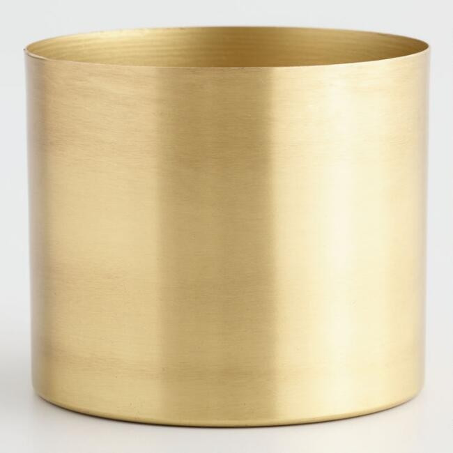 Small Brass Planters Set of 2 | World Market