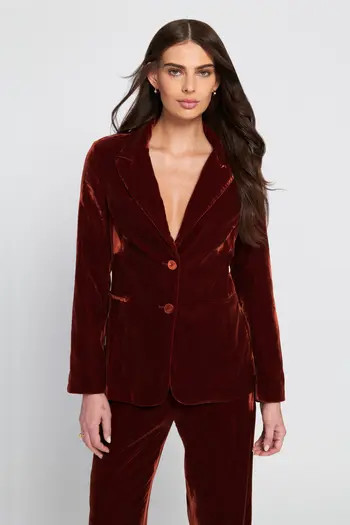 ELLE Collection Velvet Blazer Jacket | Nordstrom | Nordstrom