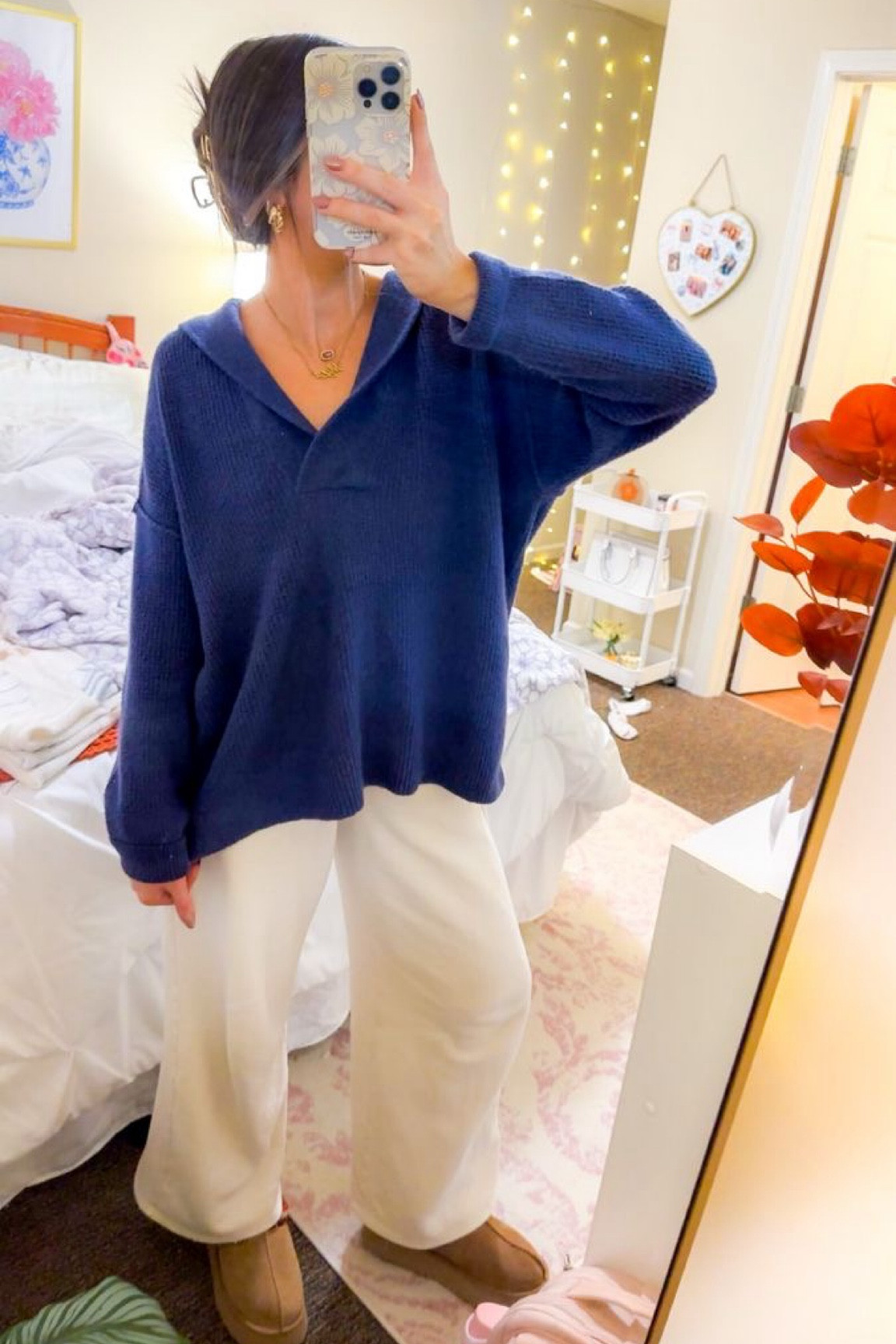 navy sweater outfif 

#LTKGiftGuide #LTKFindsUnder50 #LTKStyleTip