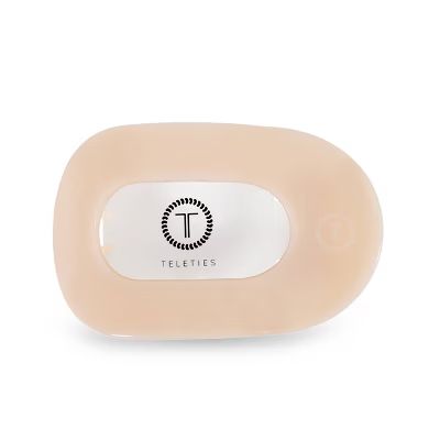 TELETIES Large Flat Round Hair Clip - Almond Beige | Target