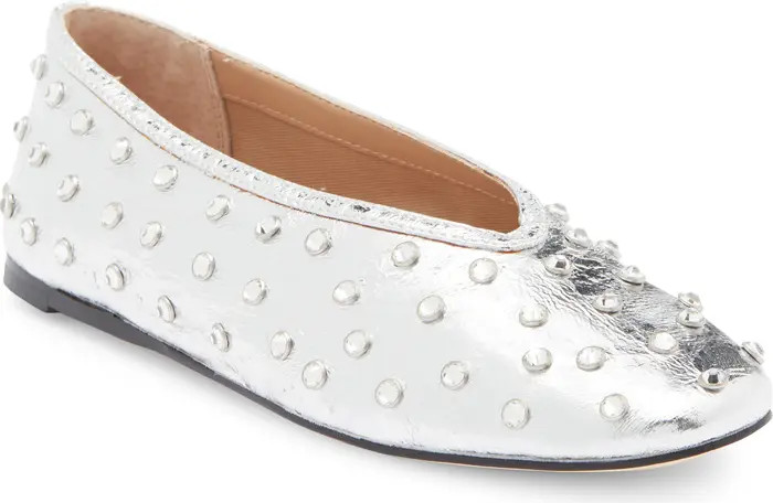 Leni Rhinestone Embellished Flat (Women) | Nordstrom Rack
