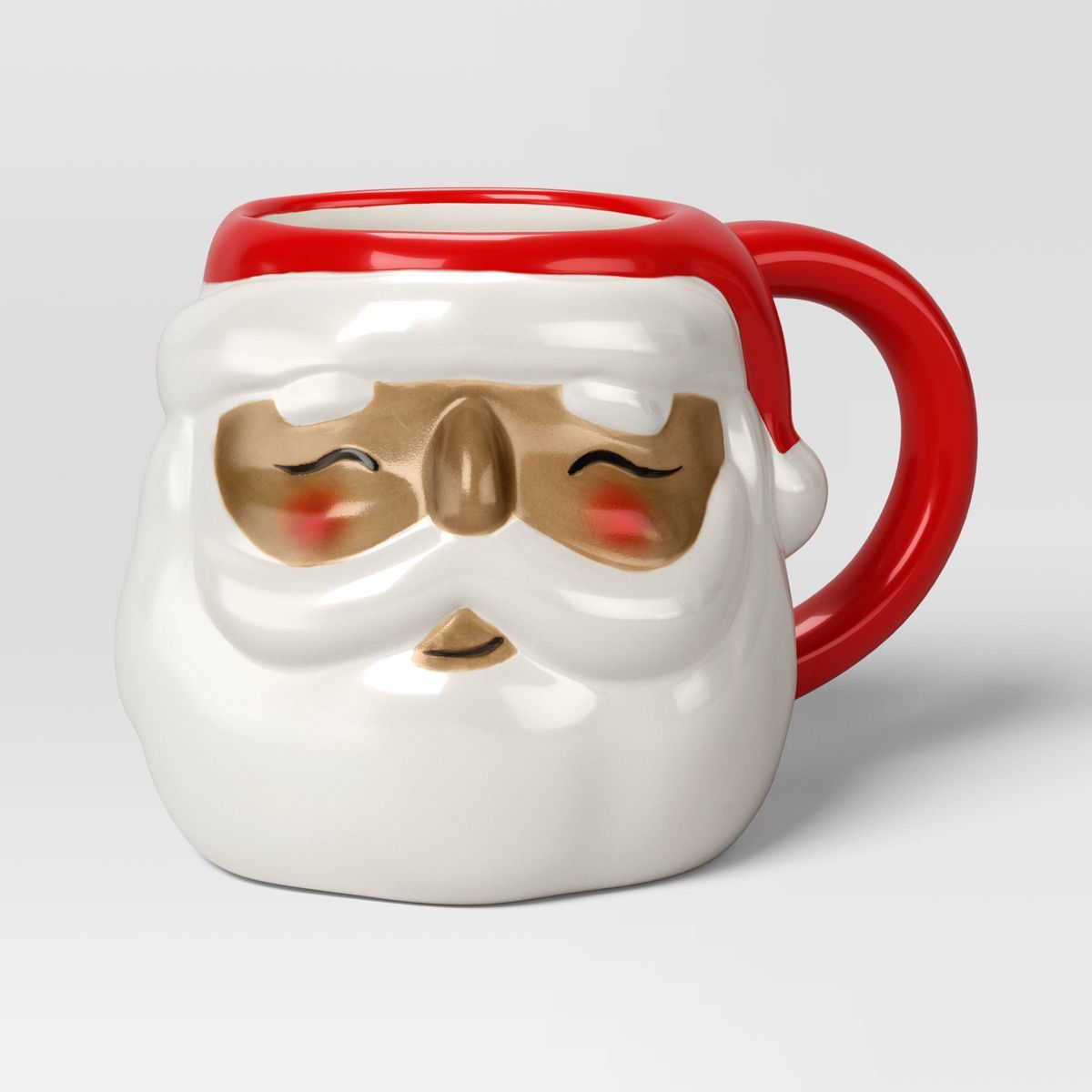 20oz Christmas Earthenware Santa Figural Mug - Wondershop™ | Target