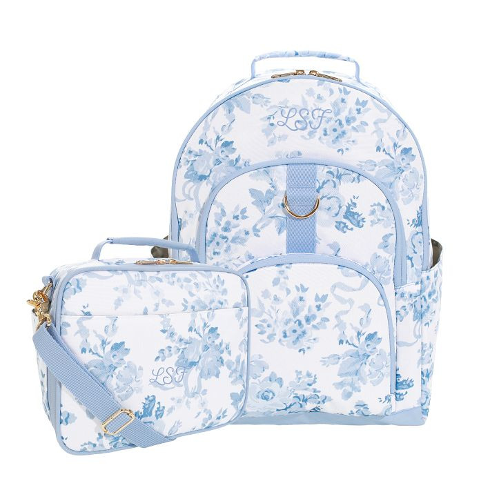 LoveShackFancy Damask Backpack and Cold Pack Lunch Box Bundle | Pottery Barn Teen