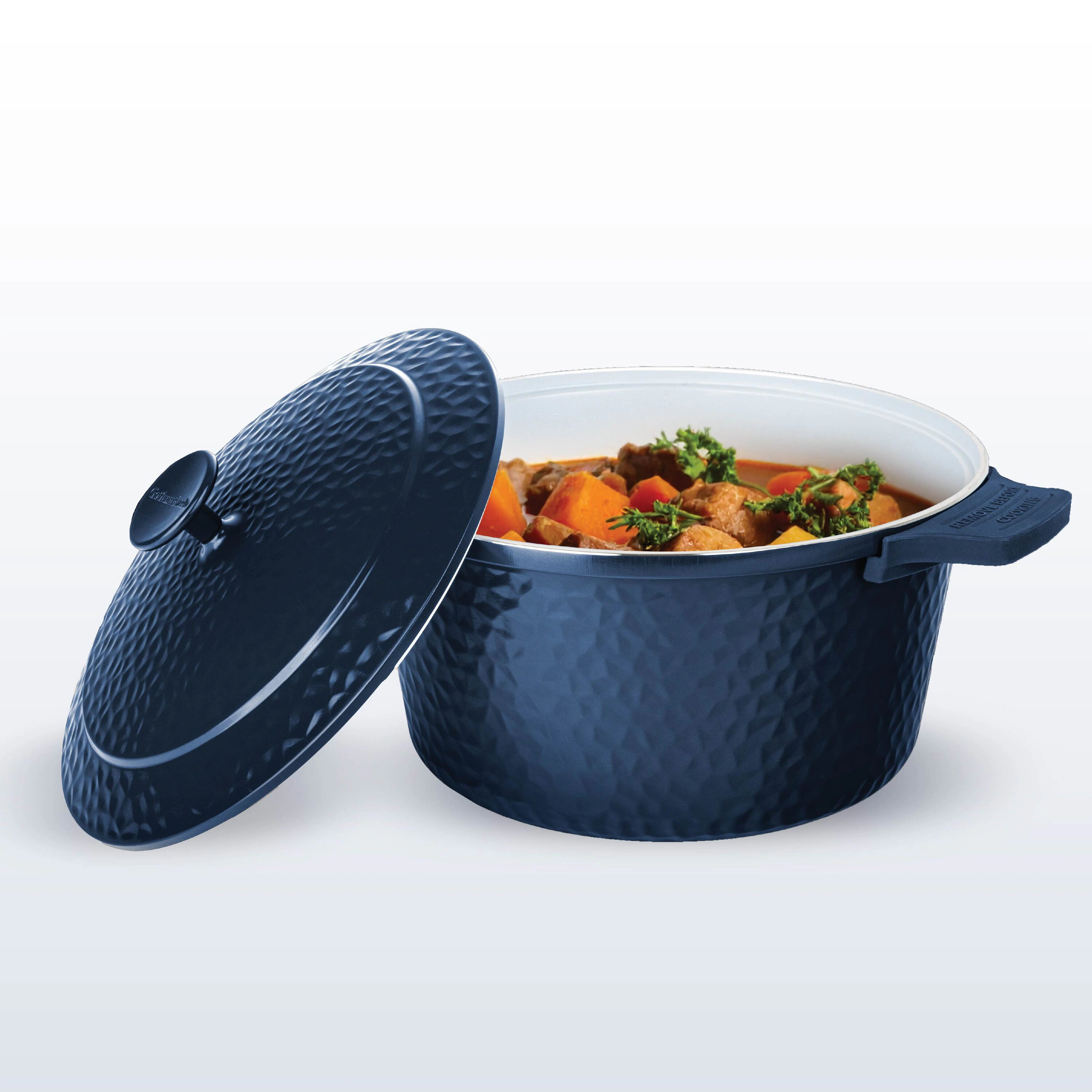 Gotham Steel 5-Quart Aluminum Dutch oven one_size in Blue | 6925 | Lowe's