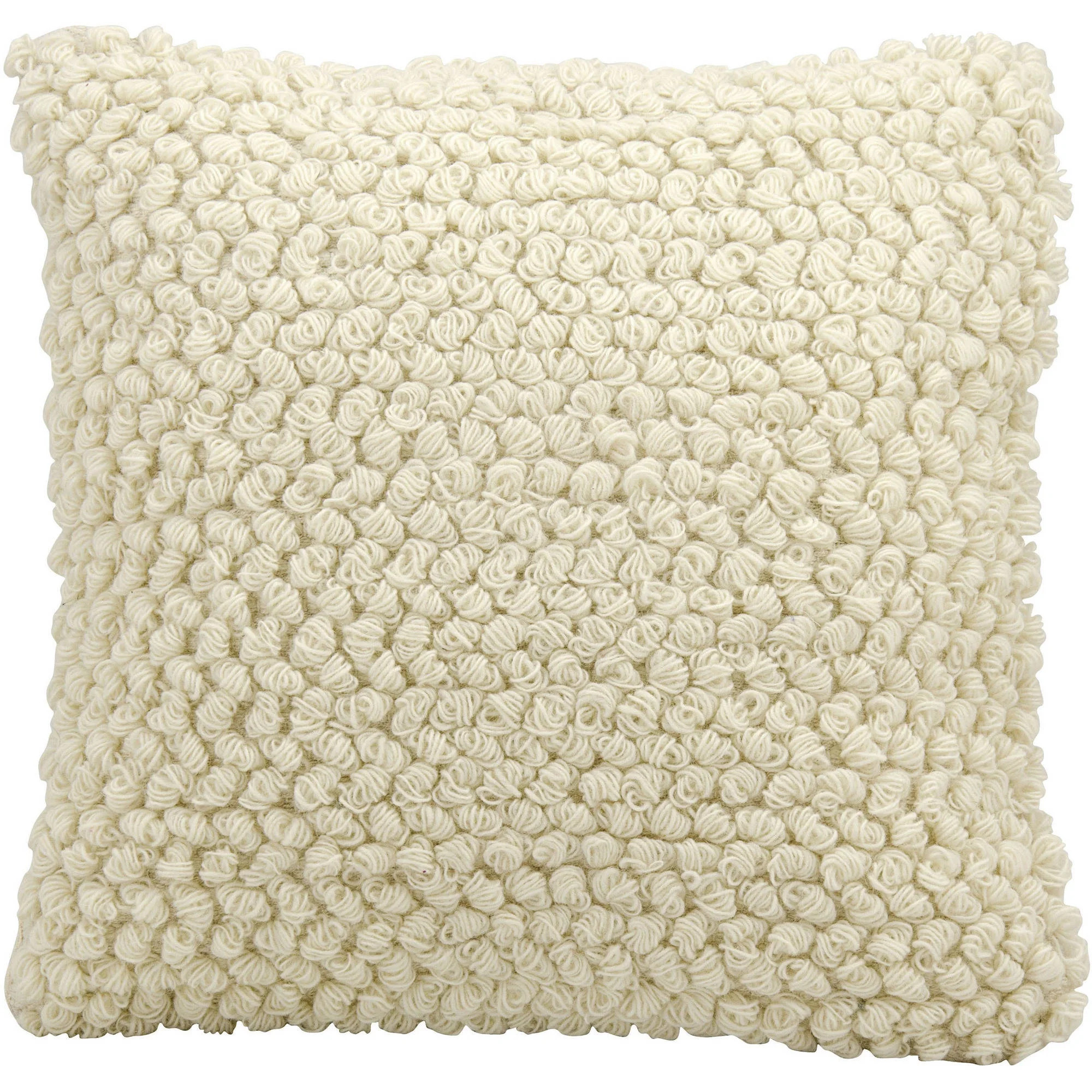 Nourison Life Styles Thin Groop Loops Decorative Throw Pillow, 20" x 20", Ivory | Walmart (US)