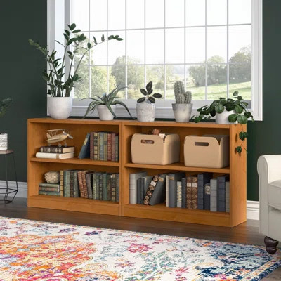 Paulica Small 2 Shelf Bookcase - Set of 2, Storage Bookshelves for Home Office and Living Room | Wayfair North America