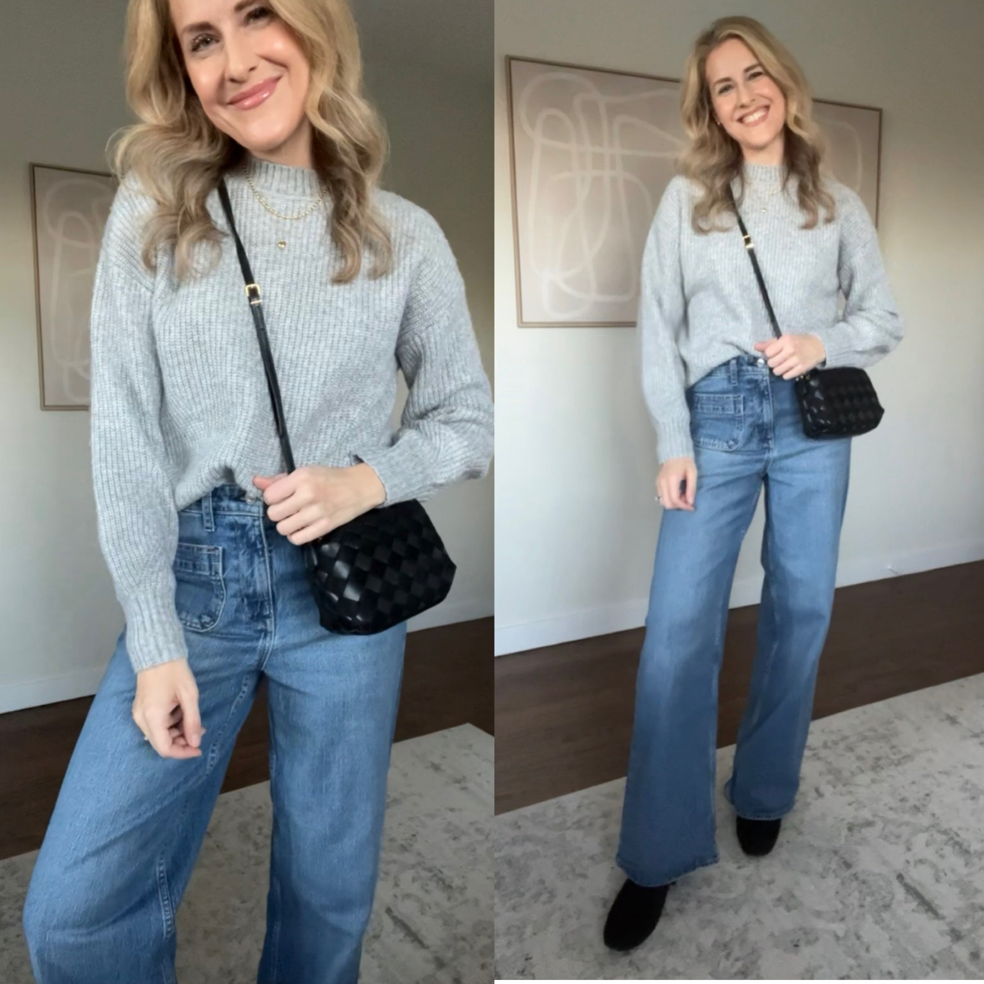 Walmart sweater size medium, jeans tts 6. Best selling jeans of 2025 restocked! #walmartfashion 

#LTKFindsUnder100 #LTKFindsUnder50