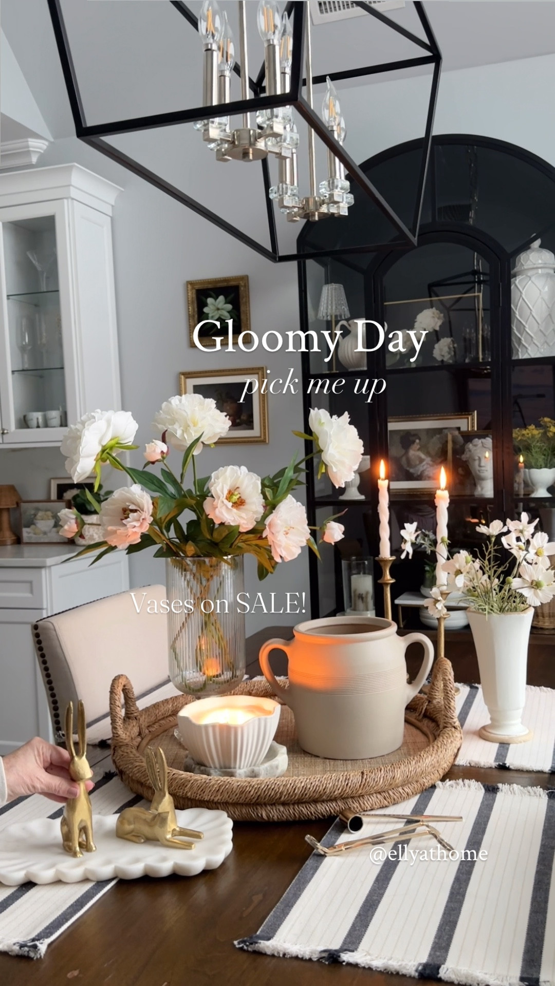 Gloomy day tray styling with vases on sale, beautiful florals, new bunny decor, spring candles, +more spring home decor accessories! Target, Serena & Lily, Amazon, Target, Pottery Barn, Wayfair, Crate & Barrel. 

#LTKSaleAlert #LTKHome #LTKdayinmylife