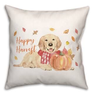 Happy Harvest Dog Throw Pillow | Michaels Stores