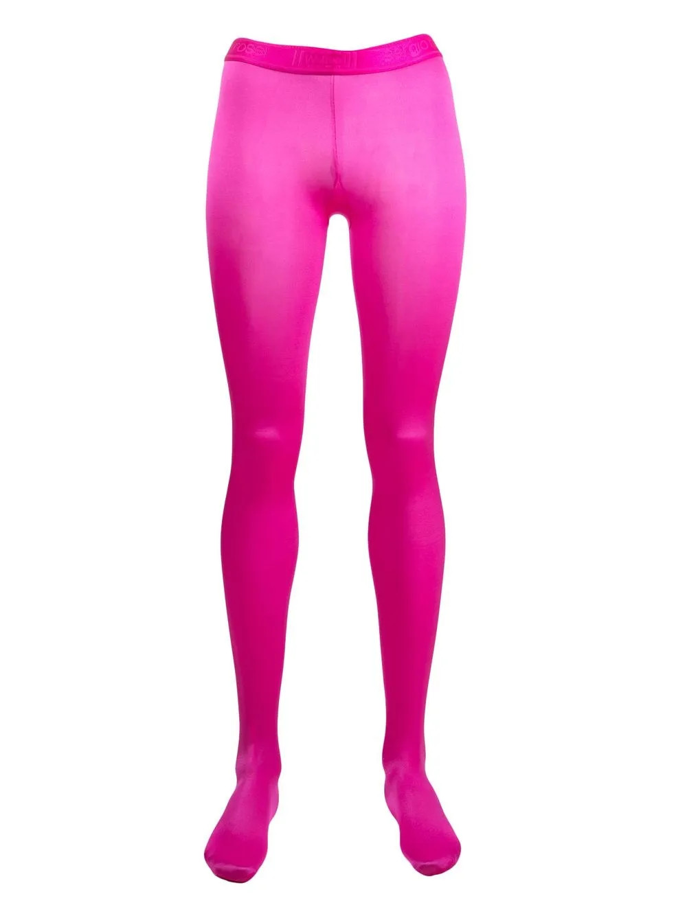 Wolford x Sergio Rossi satin-effect Tights - Farfetch | Farfetch Global