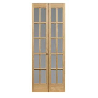 24 in. x 80 in. Classic French 10-Lite Opaque Glass/Wood Interior Bi-fold Door | The Home Depot