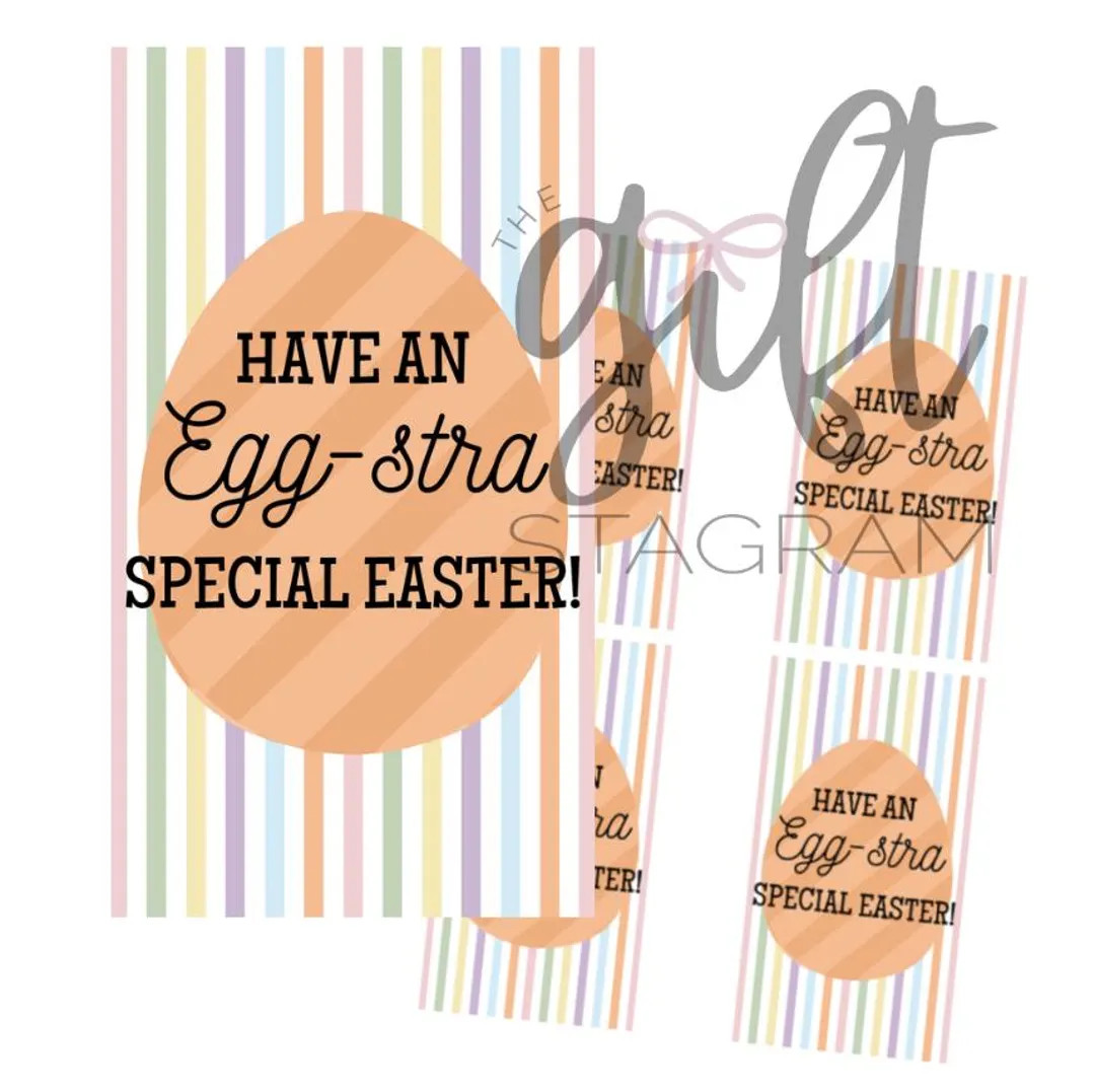 Have an Egg-stra Special Easter! Gift Tag | DIGITAL DOWNLOAD | Easter Gift Tags | Easter Basket G... | Etsy (US)