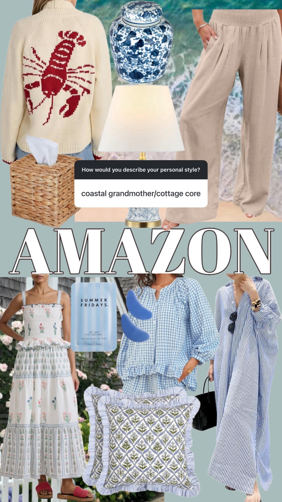 Coastal grandmother amazon finds!

Cottage core, amazon fashion, beach aesthetic, Nantucket outfit, amazon dress, coastal grandma decor, Martha Stewart aesthetic, Nancy meyers 

#LTKootd #LTKSeasonal #LTKTravel