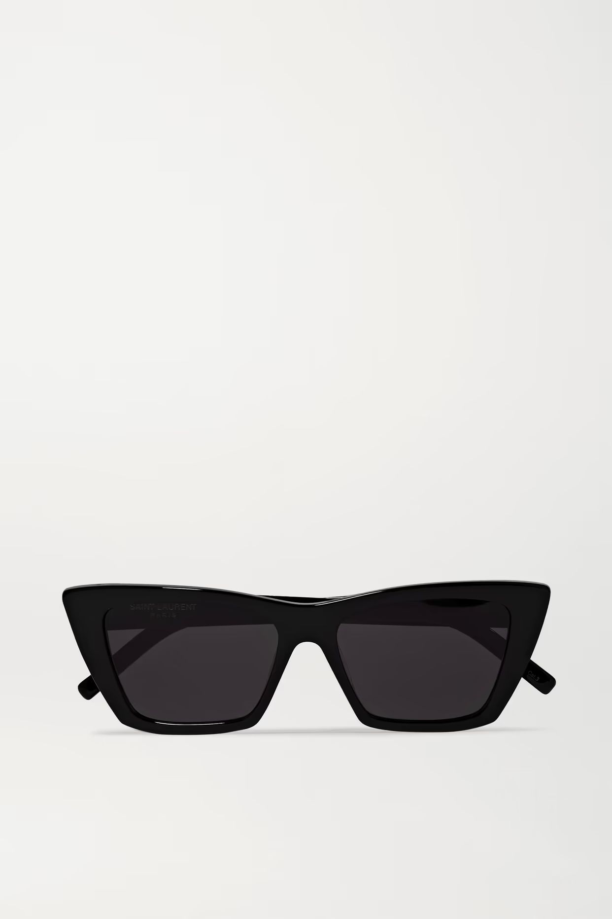 SAINT LAURENT - Mica Cat-eye Acetate Sunglasses - Black | NET-A-PORTER (US)