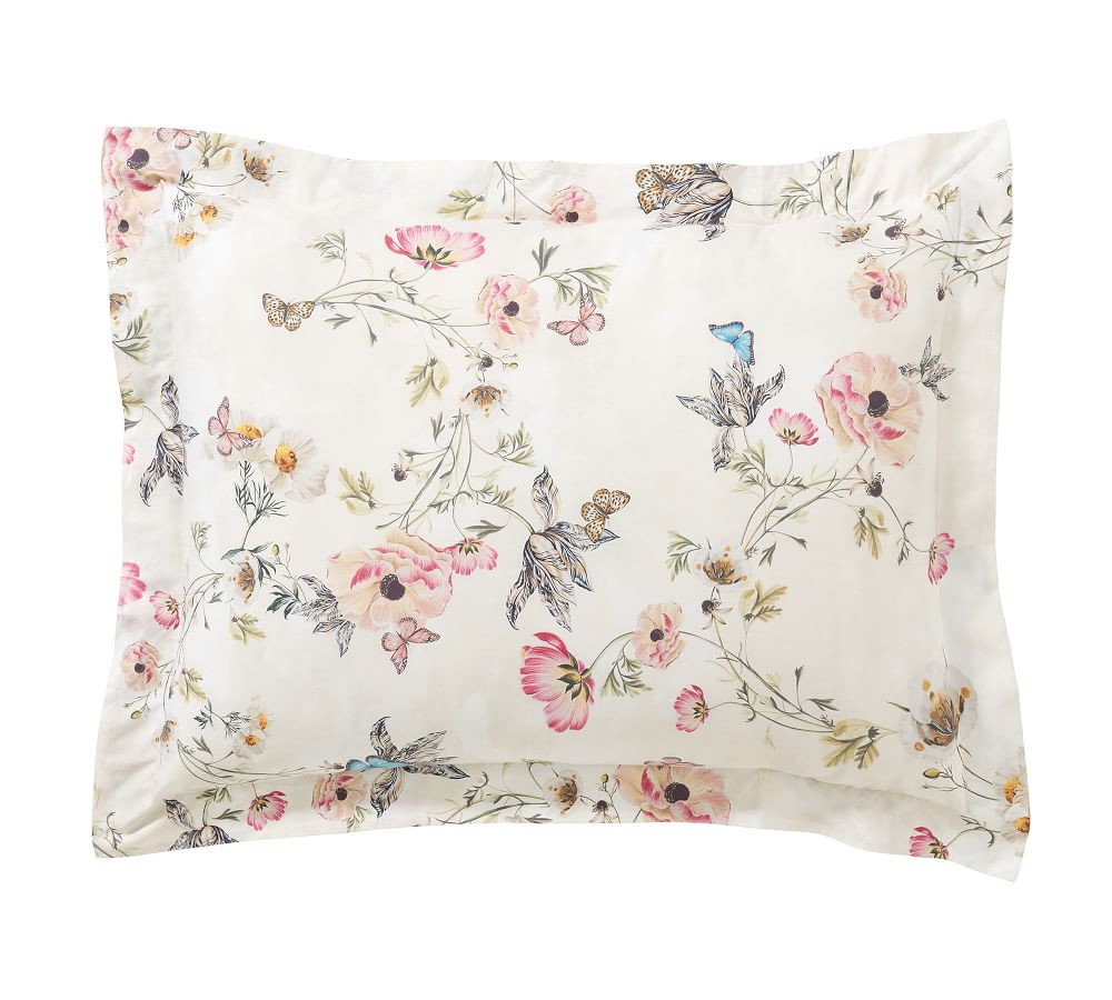 Monique Lhuillier Tuileries Organic Percale Sham | Pottery Barn (US)