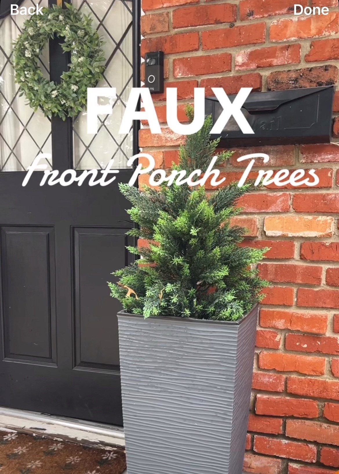 Faux cedar trees that add instant curb appeal & you don’t need to keep them alive! Worth EVERY penny! 🤣

#LTKHome #LTKHoliday #LTKFindsUnder100