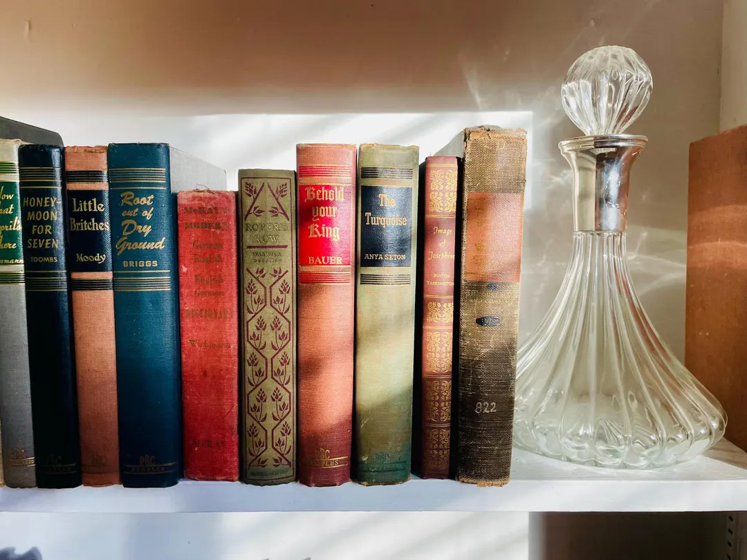 Set of 4 Vintage Books | Decorative Vintage Book Sets Curated for Your Home | Vintage Decor - Ets... | Etsy (US)