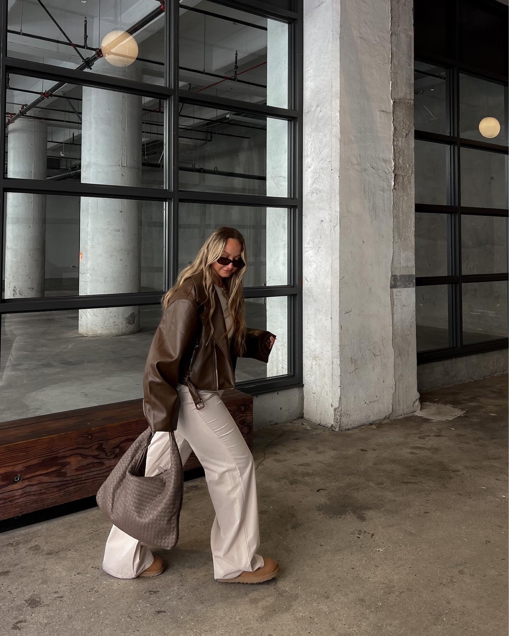 hot chocolate 🐻🤎☕️

Bottega Intrecciato Hobo bag 
Lioness Brown leather jacket - XL
Archer pants - US 10
CUTS Women basic tee - M
Ugg ultra minis - TTS

fall outfit inspo, fall style, casual fall outfit 

#LTKCyberweek #LTKSeasonal #LTKHoliday