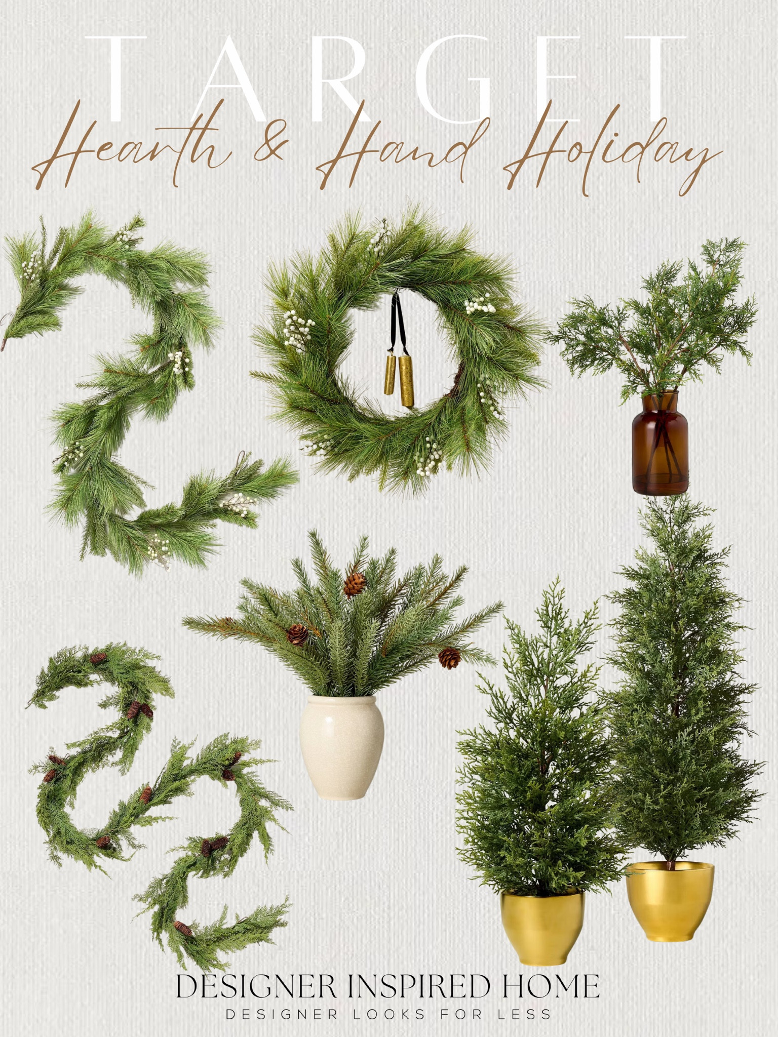 Hearth and Hand new holiday greenery currently in stock! 

#LTKSeasonal #LTKHome #LTKHoliday