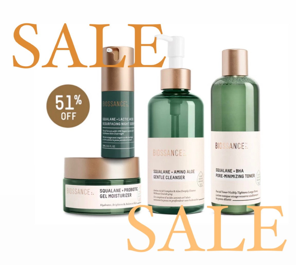 If you are looking for a great clean skin care, Biossance is having great sales on their kit! The one pictured is currently $84, moisturizer alone is $54! Free shipping

This is a steal!!!

I use this exact set & it has transformed my skin.

I have combination skin, but i'm more towards oily so the gel moisturizer is great! not sticky whatsoever.

#LTKsalealert #LTKbeauty #LTKGiftGuide