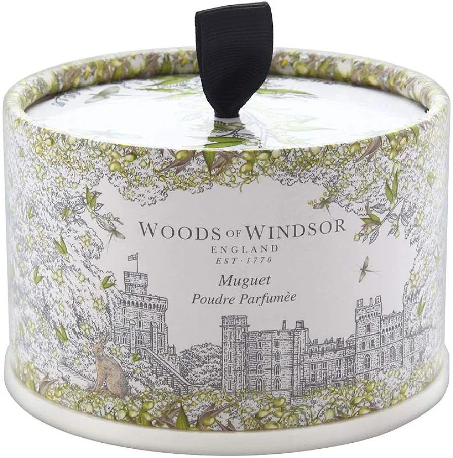Woods Of Windsor Lily Of The Valley Body Dusting Powder With Puff for Women, 3.5 Ounce | Amazon (US)