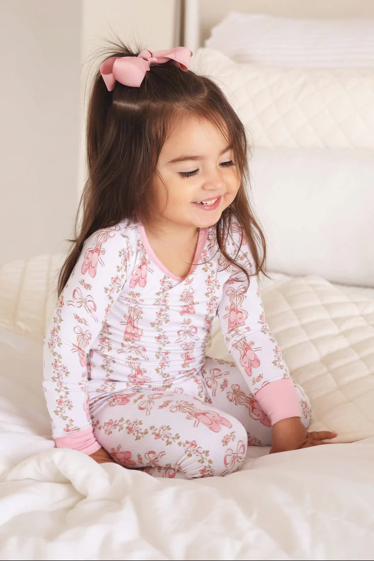 Ballet Blossoms Two Piece Pajama Set | Caden Lane