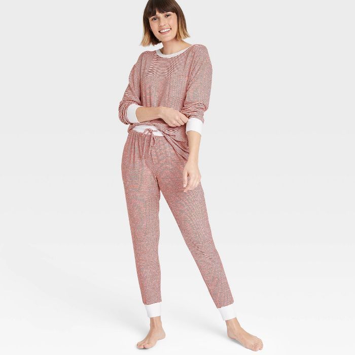 Women's Striped Perfectly Cozy Lounge Jogger Pants - Stars Above™ | Target