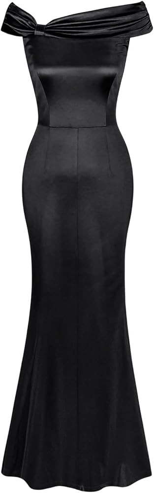 MUXXN Women's 1960s Classic Mermaid Hem Dresses Full Length Ball Gowns Prom Dress | Amazon (US)