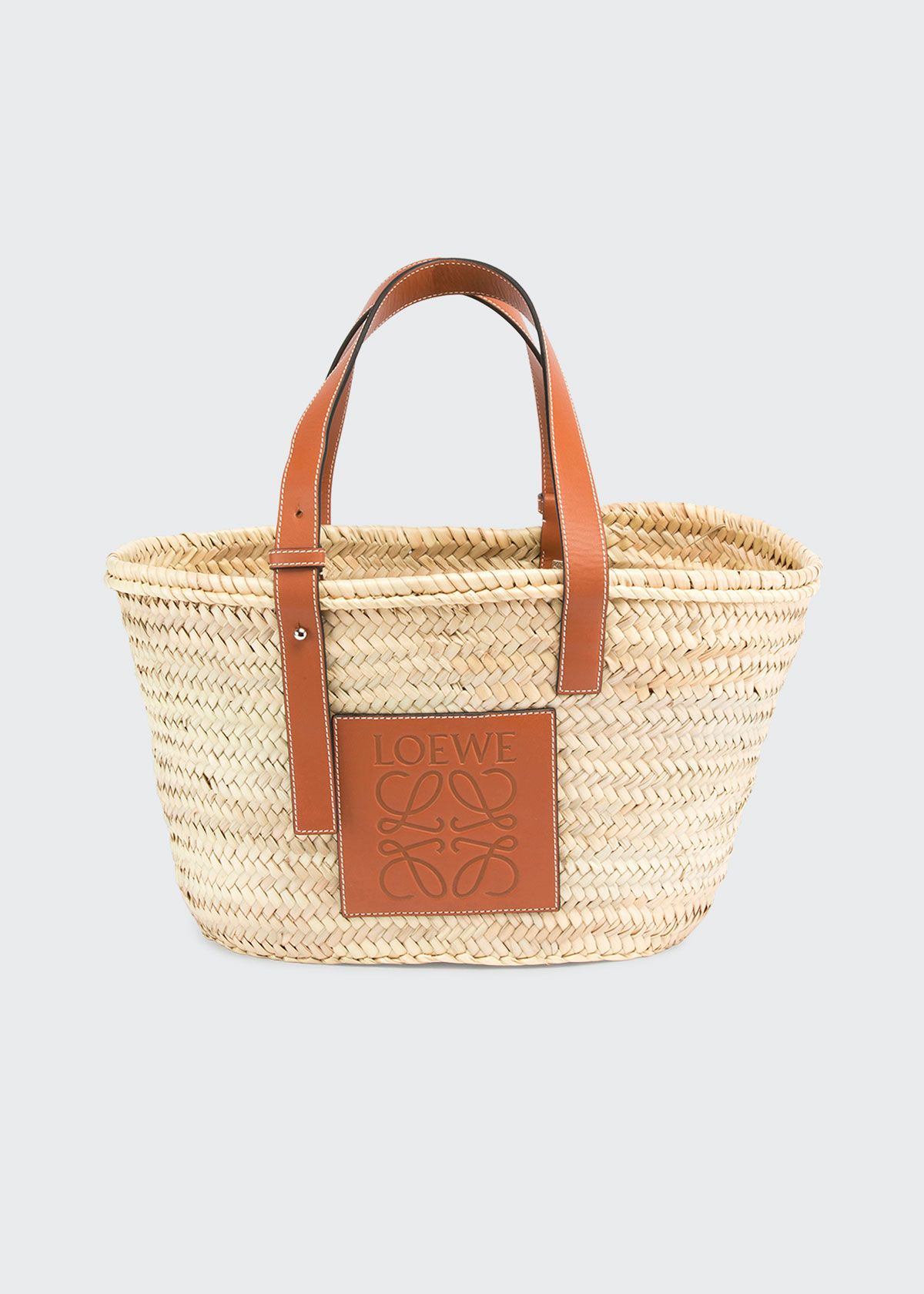 Basket Small Palm Tote Bag | Bergdorf Goodman