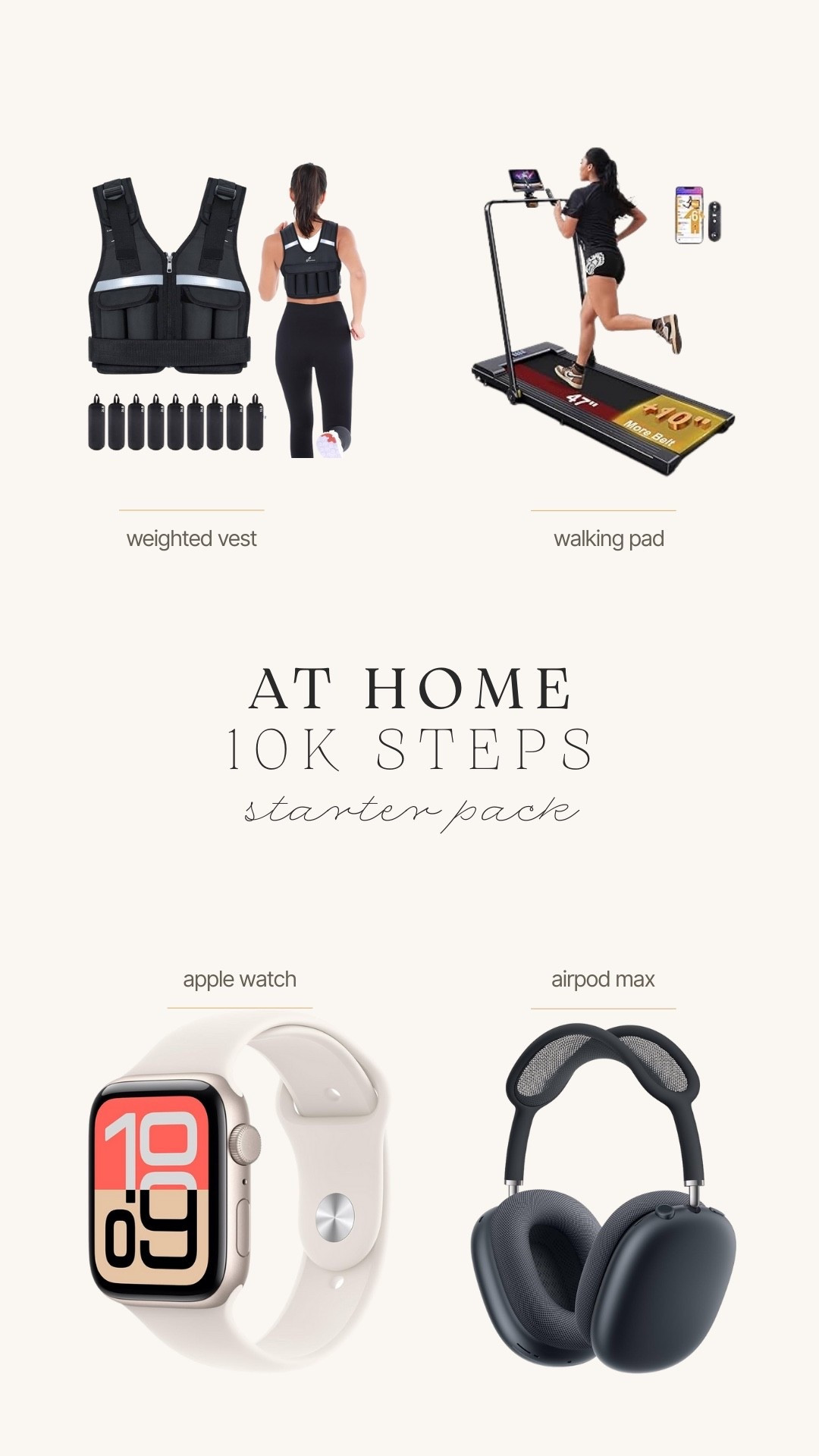 at home 10k steps starter pack! #amazon 

#LTKselfcare #LTKActive #LTKfitnessgoals