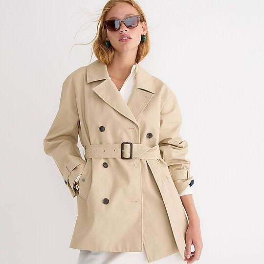 Short trench coat | J. Crew US