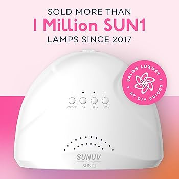 SUNUV UV LED Nail Lamp, Gel Light for Nail Polish UV Dryer with 3 Timers SUNone White | Amazon (US)