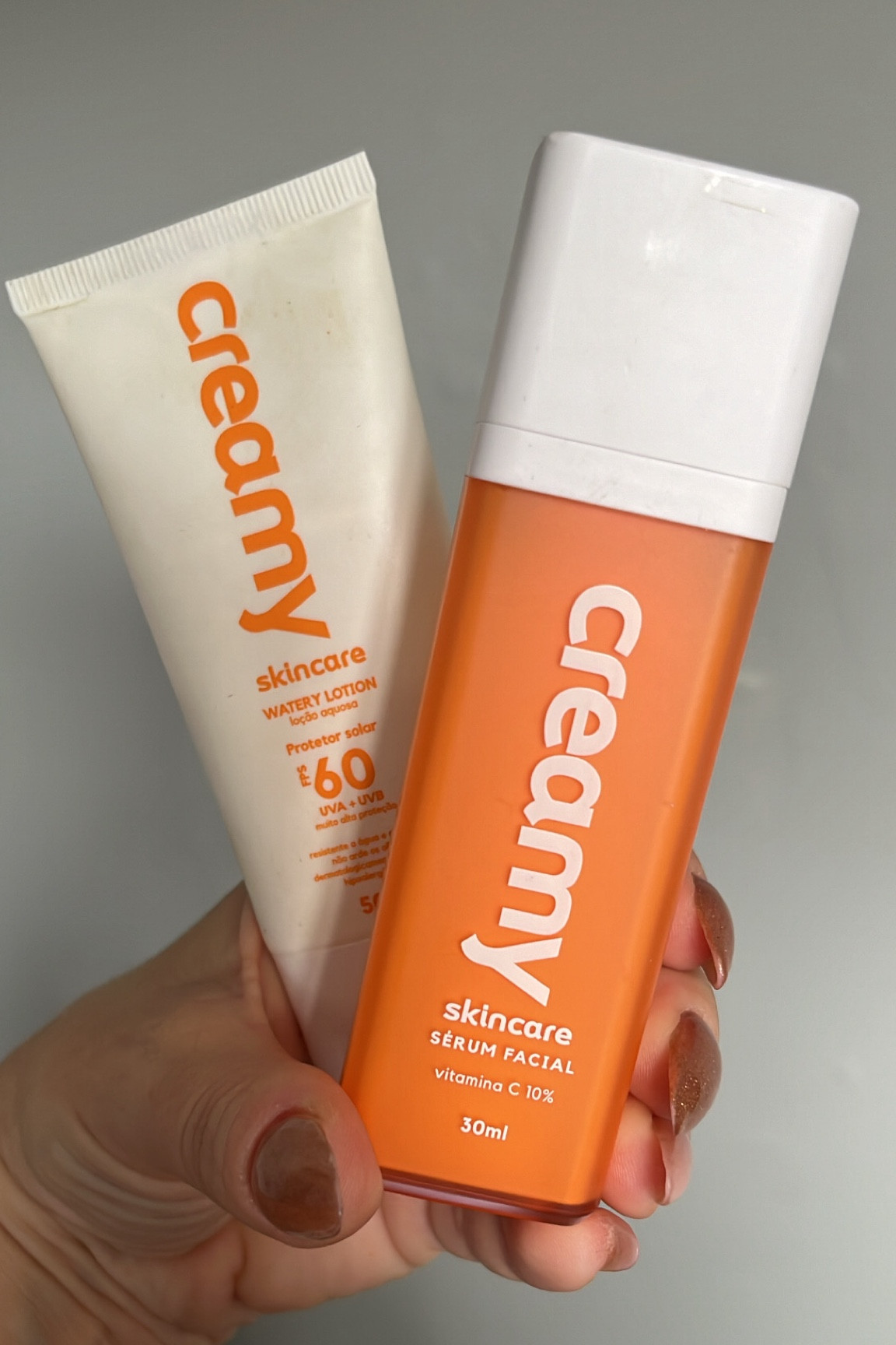 Existe dupla perfeita e eu posso provar: Vitamina C + Protetor solar Creamy.

São excelentes produtos, e após a pele limpa, basta aplicar Vitamina C e depois passar o protetor solar! Perfeito para aqueles dias corridos, com 2 passos, pele tratada e protegida!



#LTKswim #LTKbrasil #LTKbeauty